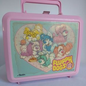 HOST PICK 1986 Fluppy Dogs Lunch Box w Thermos